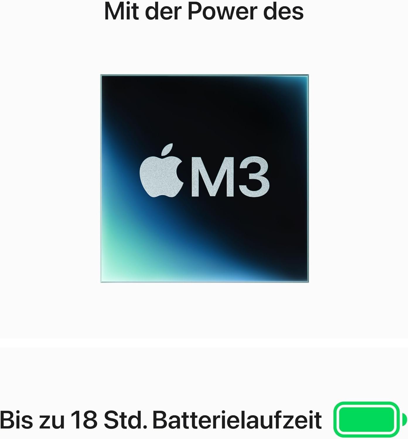 Apple 2024 15" MacBook Air Laptop mit M3 Chip: 15,3" Liquid Retina Display, 8 GB gemeinsamer Arbeitsspeicher, 512 GB SSD Speicher, beleuchtete Tastatur, 1080p FaceTime HD Kamera, Touch ID, Silber – Bild 3